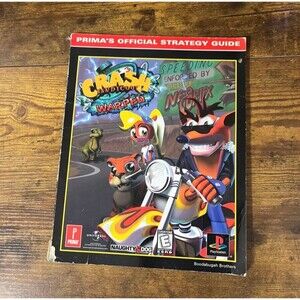 Crash Bandicoot 3 Warped Prima Games (1998) Official Strategy Guide Book PS1